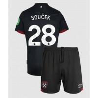 West Ham United Tomas Soucek #28 Auswärts Trikotsatz Kinder 2024-25 Kurzarm (+ Kurze Hosen)